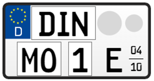"ELEKTRO-SAISON" Leichtkraftrad-Kennzeichen, 255x130 mm (Standard), ohne Carbon-Optik